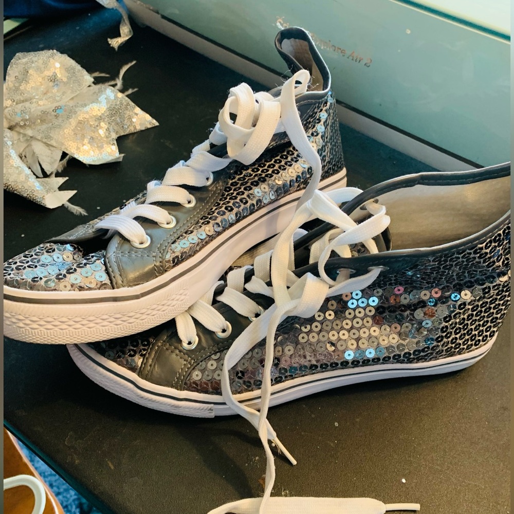 Sequin sneakers